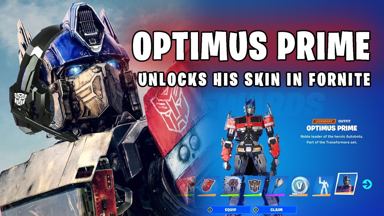Optimus Prime plays Fortnite with John Wick & Aldo Raine