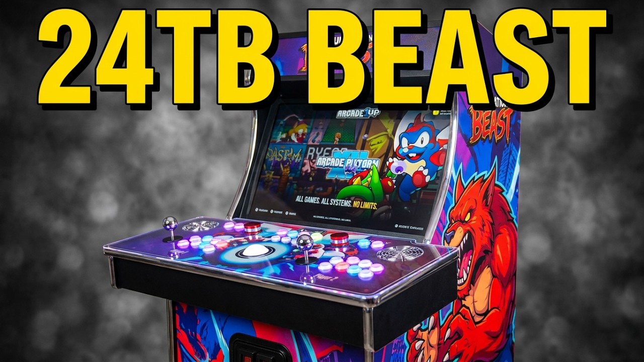 Insane 24TB Arcade1Up XXL Machine by @TheDanielSpies_Arcades