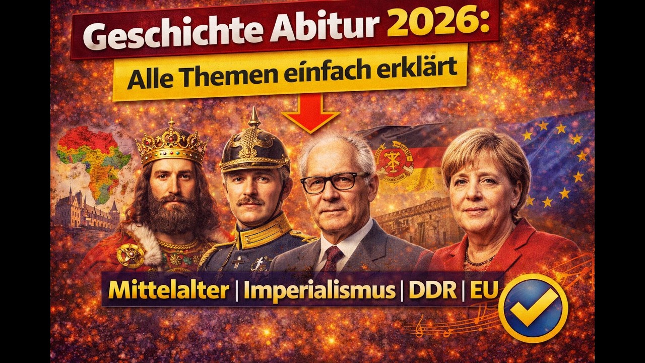 Geschichte Abitur 2026: Alle Themen einfach erkl&auml;rt (Weimar, NS, Kalter Krieg) - Deutsche Geschichte