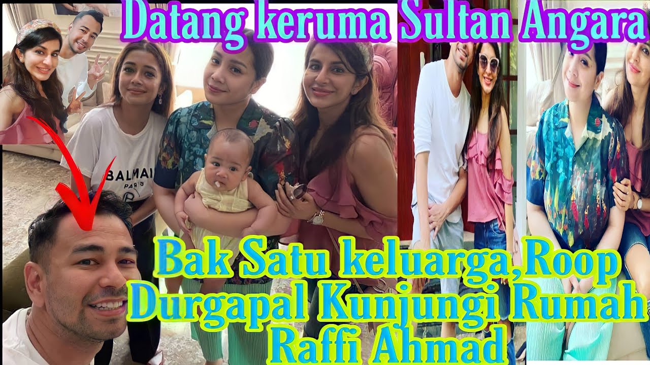 Bak Satu keluarga,Roop Durgapal Kunjungi rumah Raffi Ahmad,Tita Datta cium Rayyanza