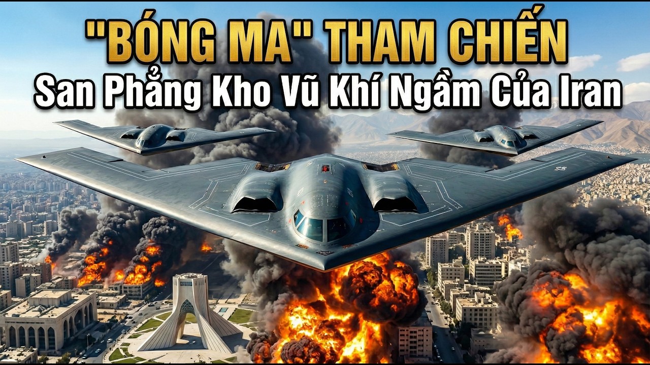 Kinh Hoàng: Siêu Bom 14 Tấn Từ B-2 Spirit San Phẳng Căn Cứ Ngầm Tại Iran