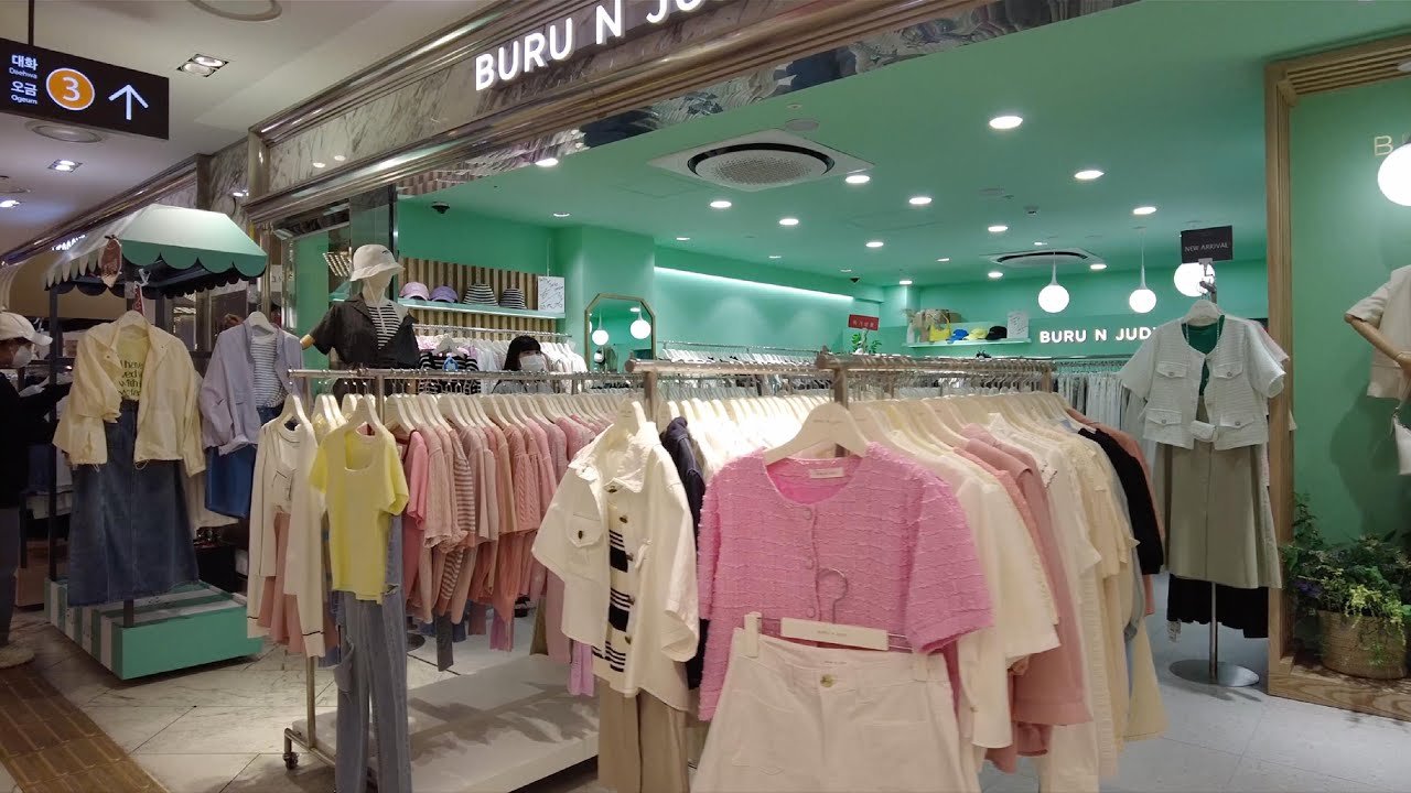 GOTO MALL Underground Shopping Center in Gangnam. 🛍 Pink Summer Outfits 2023. Shopping in Korea