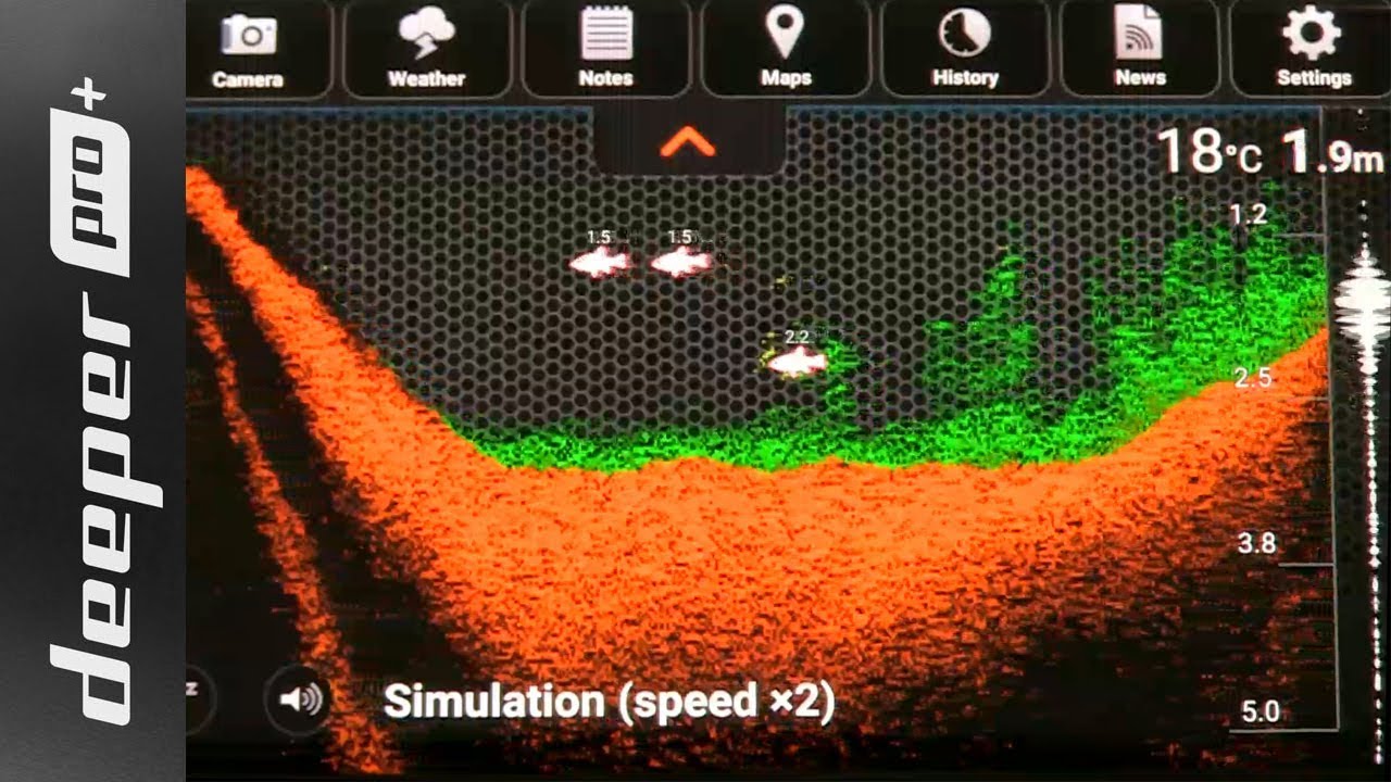 Deeper Pro Plus (4 Simulation Modes Demo)