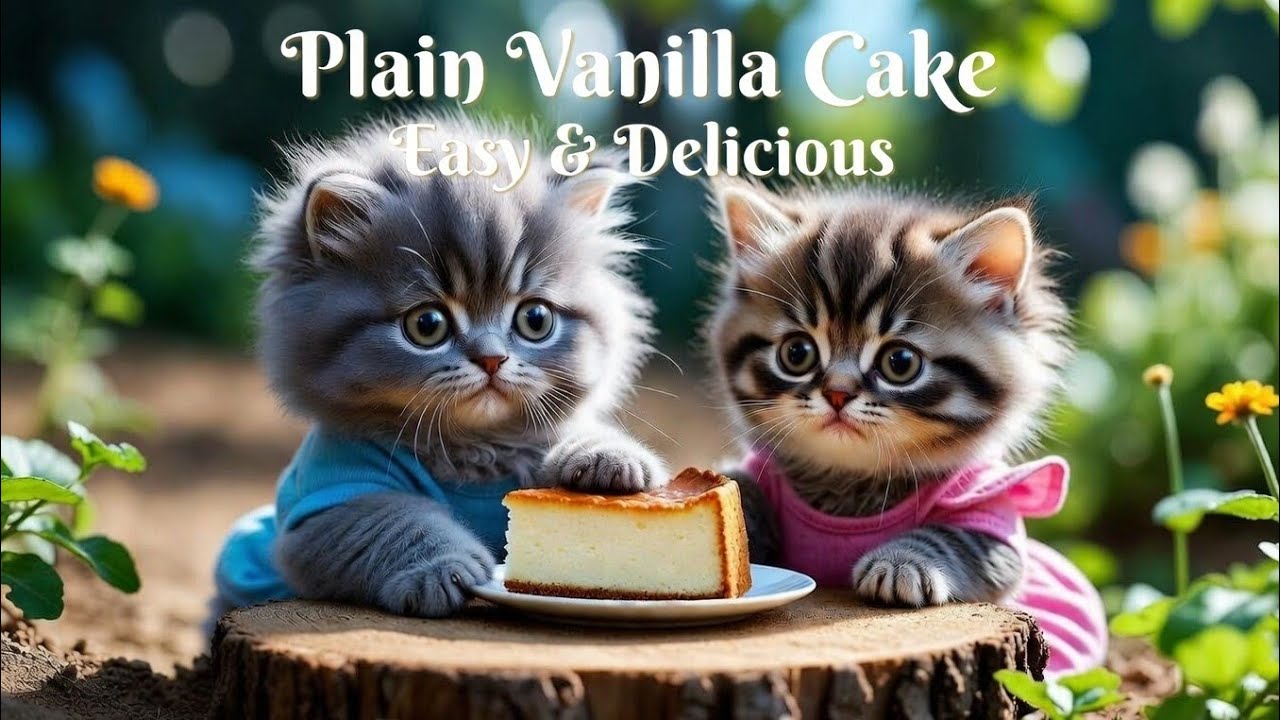 Fireplace Whiskers: Easy Plain Vanilla Cake
