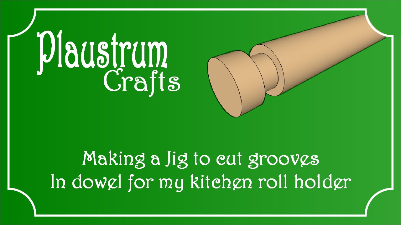 Making a jig to cut grooves in the end of a dowel