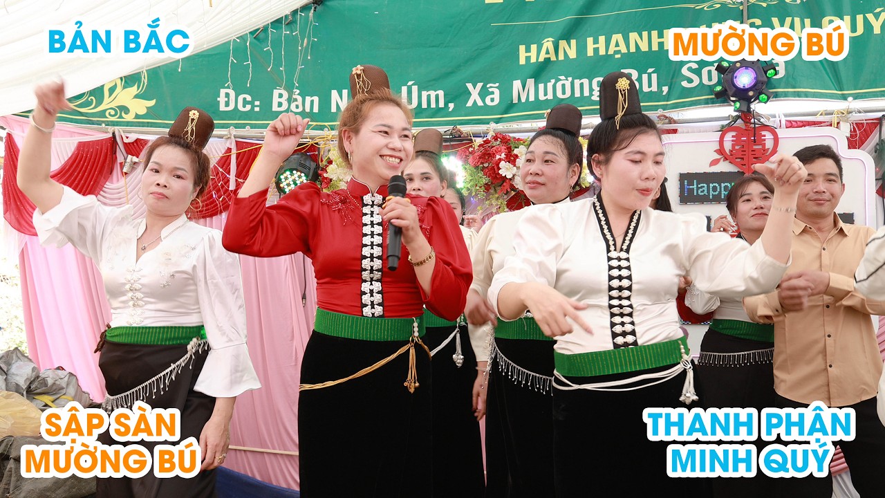 NHẠC SÀN TÂY BẮC SƠN LA - MỪNG LỄ VU QUY - THANH PHẬN & MINH QUÝ ll BẢN BẮC, MƯỜNG BÚ, SƠN LA.
