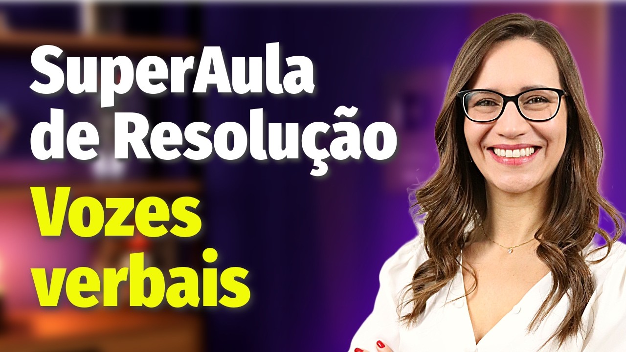 ❌ RESOLUÇÃO de QUESTÕES de CONCURSOS sobre VOZES VERBAIS! ✅ #SuperAula38