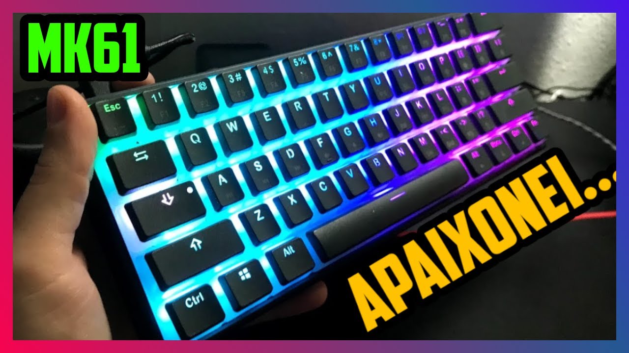 TECLADO GAMER MECANICO BARATO! GAMAKAI MK61 - O MELHOR QUE EU JÁ USEI! Unboxing + Review