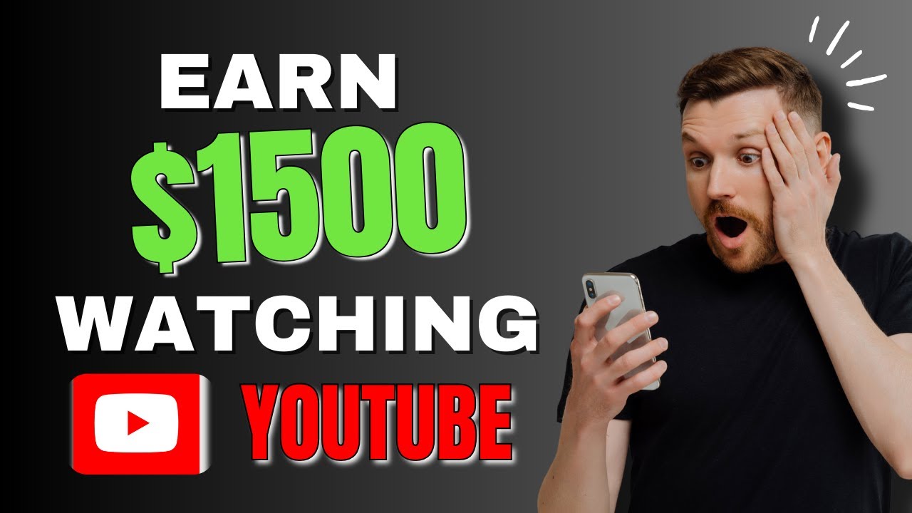 Make Money Watching YouTube Videos 2024 (+$1500/Month)