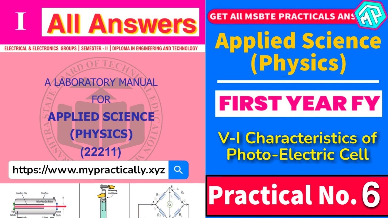 VI Characteristics of Photo-Electric Cell Diploma Manaul Answers - MyPractically