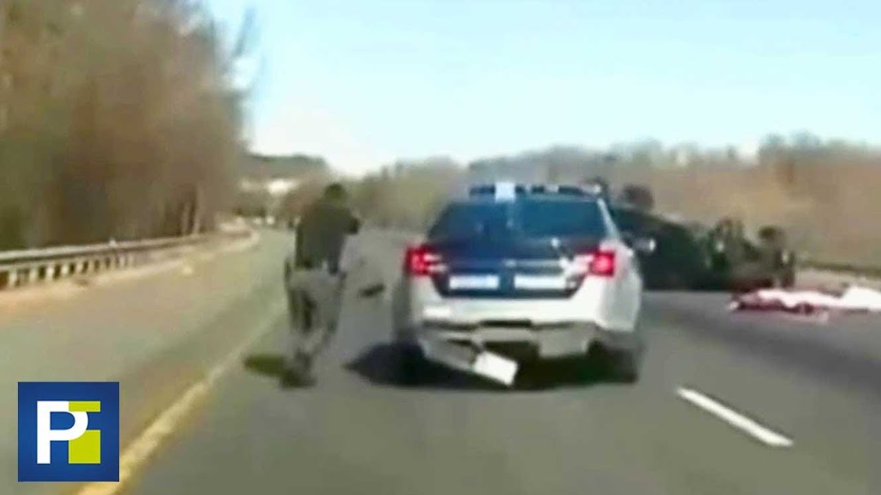 La intensa persecuci&oacute;n policial de un hombre sospechoso de matar a su esposa en Virginia