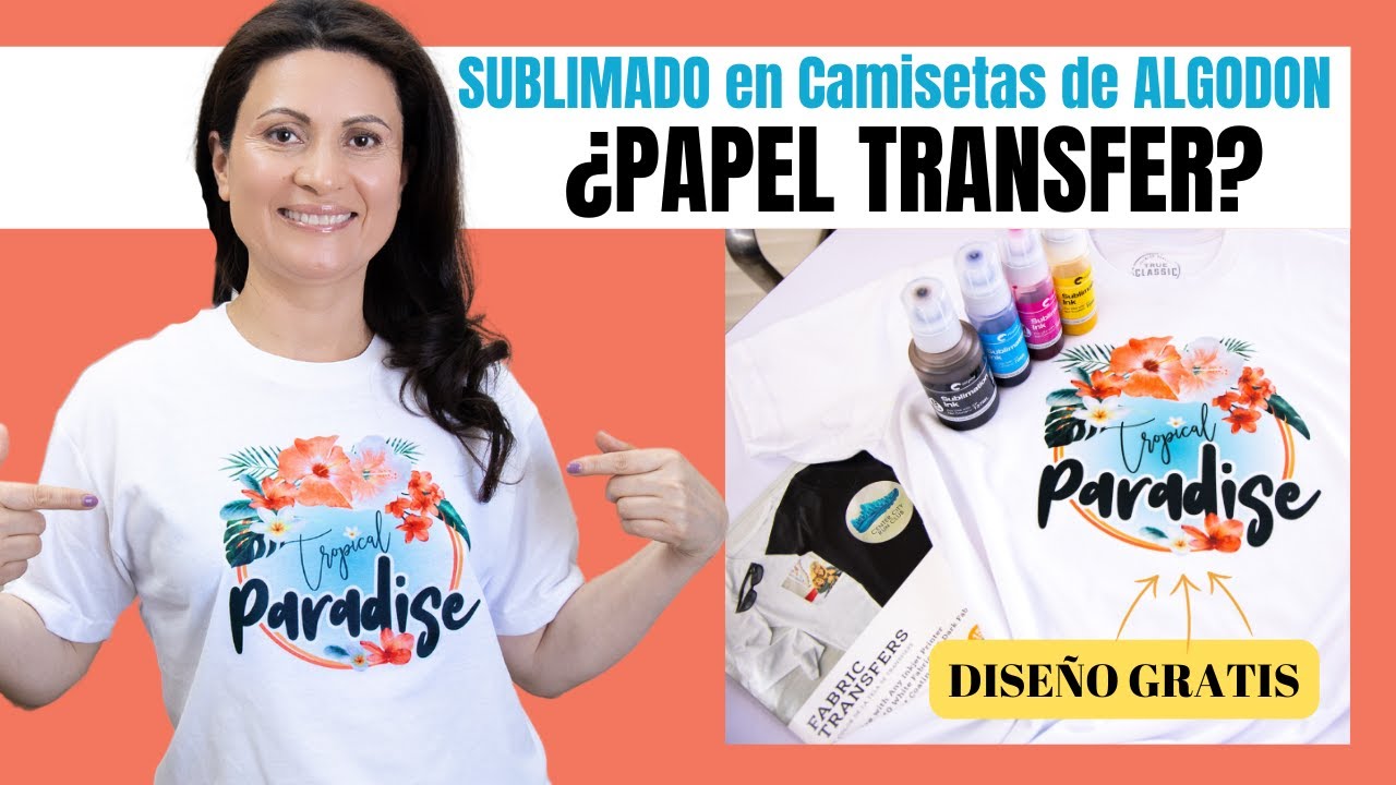¿Se Puede Usar Papel Transfer para Sublimación? Como Sublimar Playeras de Algodón en Colores Claros