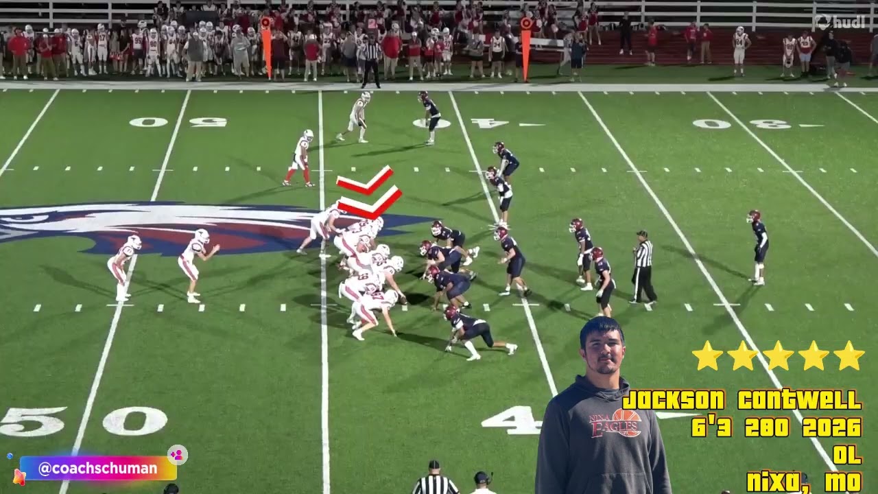 Jackson Cantwell 6'3 280 2026 OL Nixa, MO Named NUC Sports 5 Star