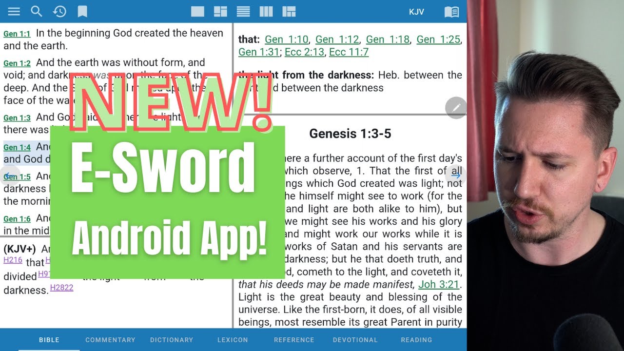 NEW! e-Sword Android App walk-thru & review