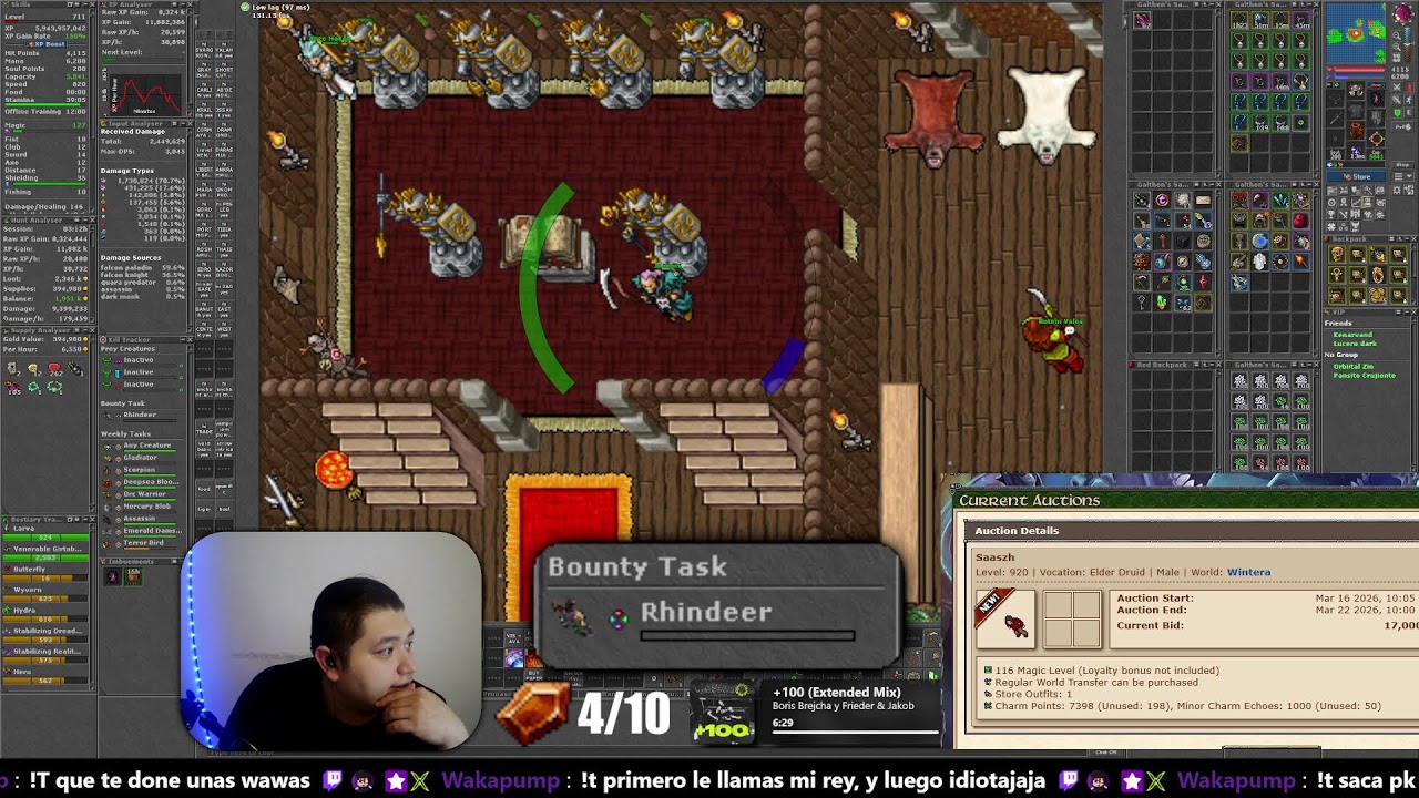 🔴EN VIVO: SORCERER NOVATO POV | #tibia #hunt #ms