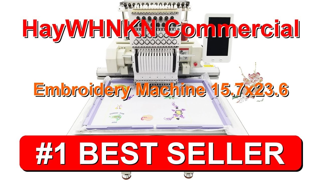 HayWHNKN Commercial Embroidery Machine 15.7