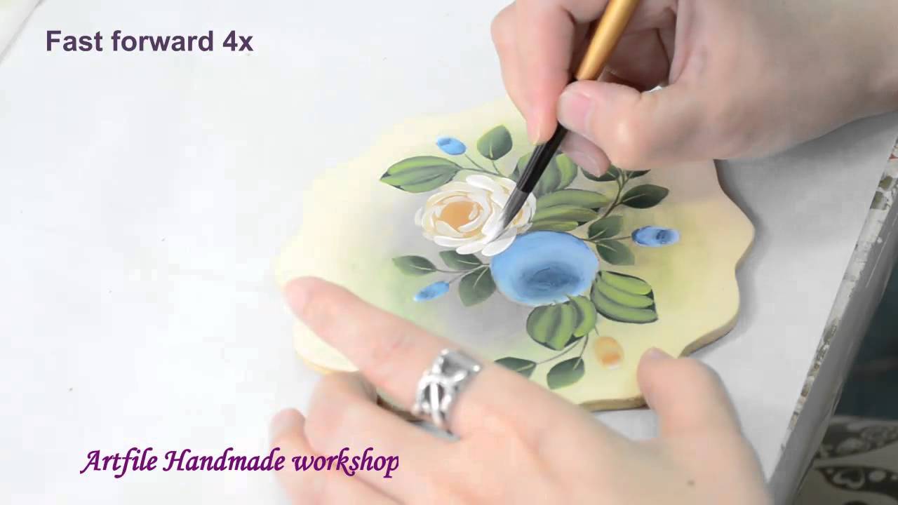 Artfile Tole Painting Tutorial - Simple Roses