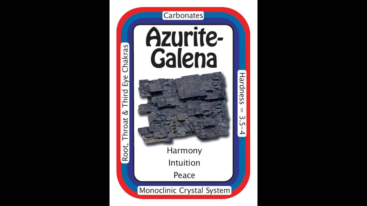 Healing Crystals Azurite-Galena Information Video