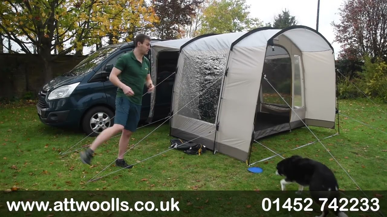 Обзор складного навеса Kampa Traverse (Poled) Driveaway Awning 2026 года.