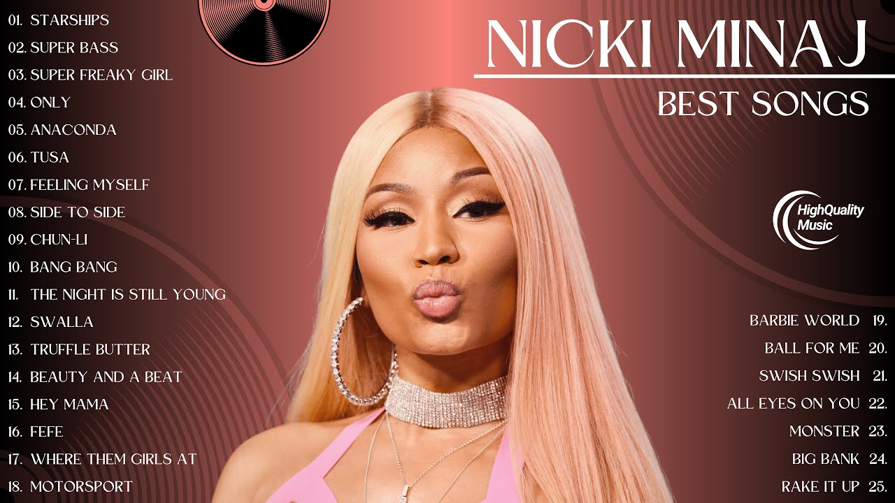 Nicki Minaj Playlist 2024 Best Songs ⭐️ ~ Greatest Hits Album 💥 ~ Nicki Minaj Top 25 Songs ⭐️
