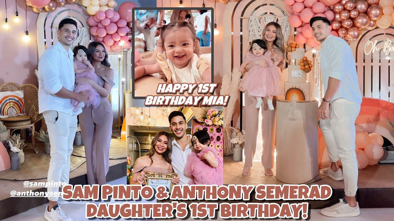 SAM PINTO DAUGHTER MIA'S 1ST BIRTHDAY CELEBRATION GINANAP SA TAGUIG NA MAY BOHO RAINBOW THEME