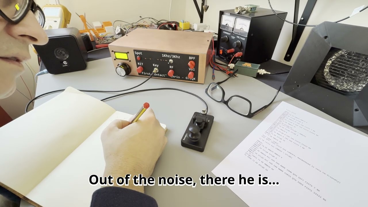 QRP CW Transceiver 27: First QSO!