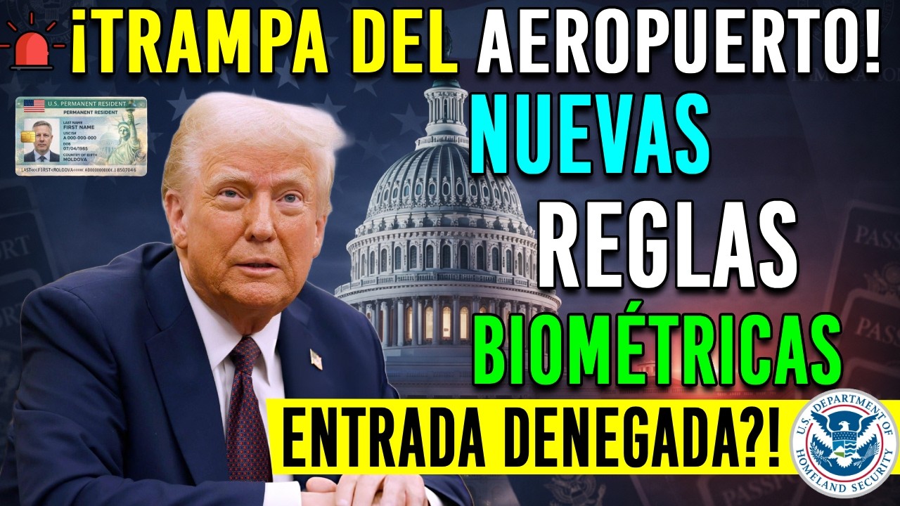 AEROPUERTO TRAP Nuevas reglas biométricas para los titulares de la tarjeta verde ¡No viajen todavía!