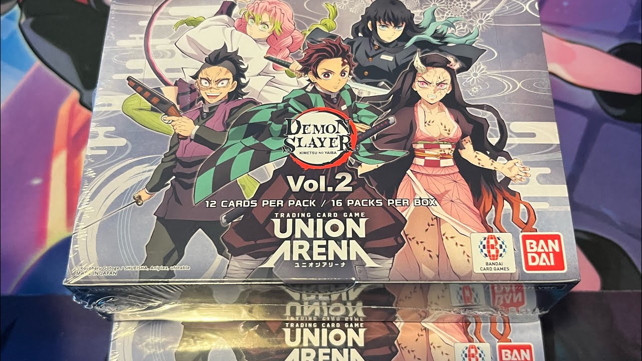 Lets Open 2 Union Arena Demon Slayer Vol 2 Booster Boxes!!