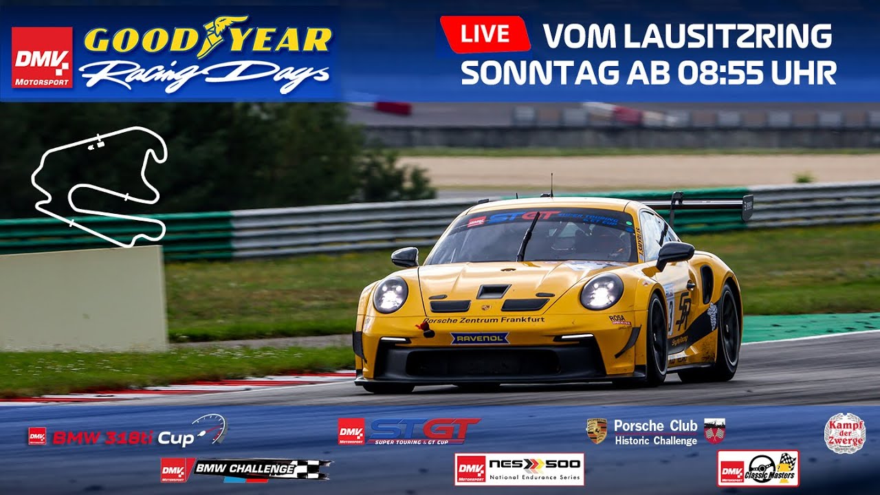 🔴 5. Lauf DMV Goodyear Racing Days - Lausitzring - 25.08.2024 - Live