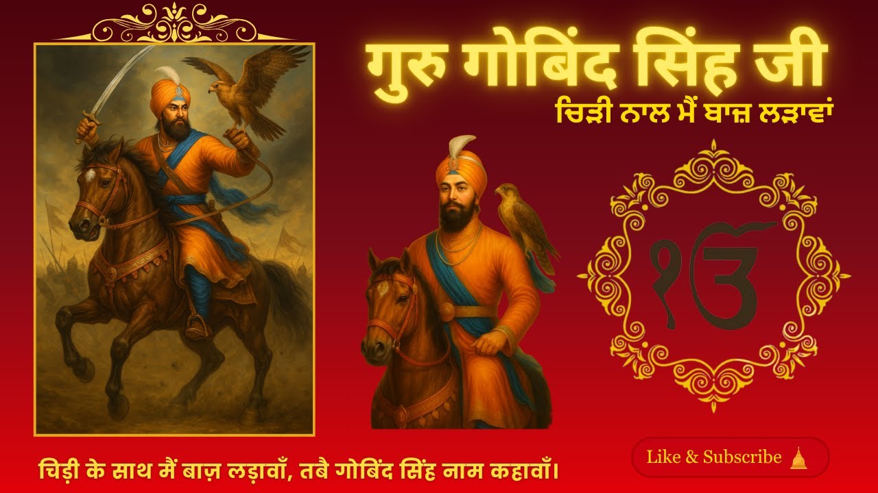 गुरु गोबिंद सिंह जी-चिड़ी के साथ मैं बाज़ लड़ावाँ | The Spirit of Fearless Faith | Whisper of Dharma
