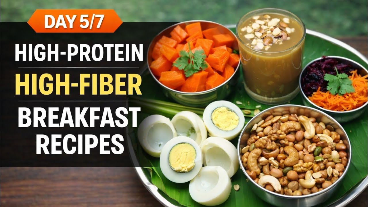 Day 5/7 | 🔥High Protein+Fiber Breakfast😋👌 | Simple & Healthy | Jonna Java🌾Recipe @nenumetejuni 