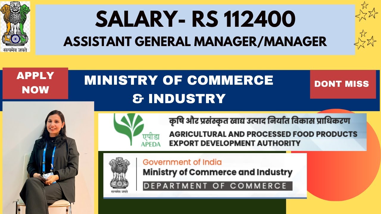 🔴PERMANENT GOVT JOB | ASSISTANT MANAGER APEDA | #latestgovtjob #jobalert