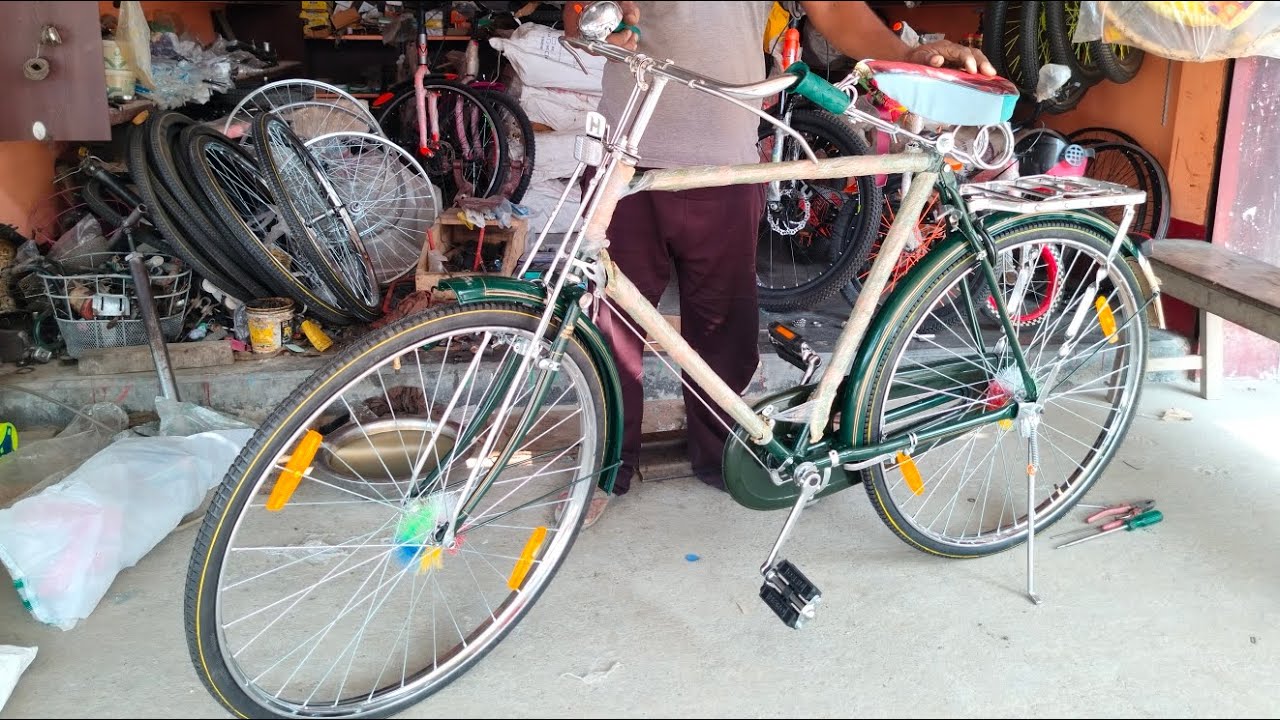 24 Inch Hero Royal gold Bicycle A to Z install | Manoranjan Cycle Store | Easy Tricks |
