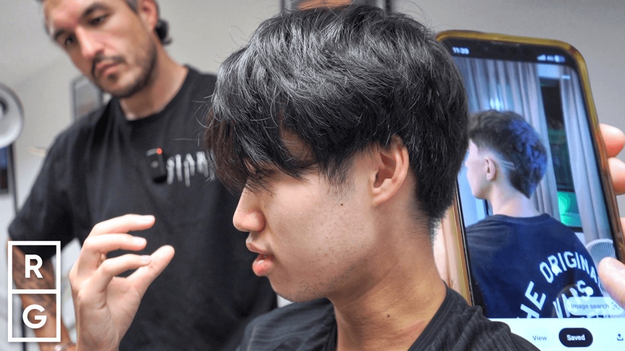From a 90's Middle Part to a FAUX HAWK/Burst Fade Haircut