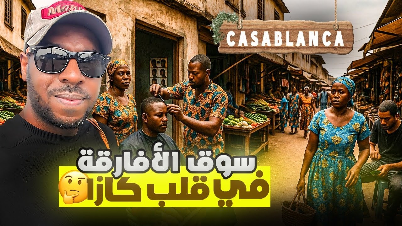 اكتشف عالم جديد 🌍✨ سوق الأفارقة 🛍️في قلب  باب مراكش 🏰 الدارالبيضاء