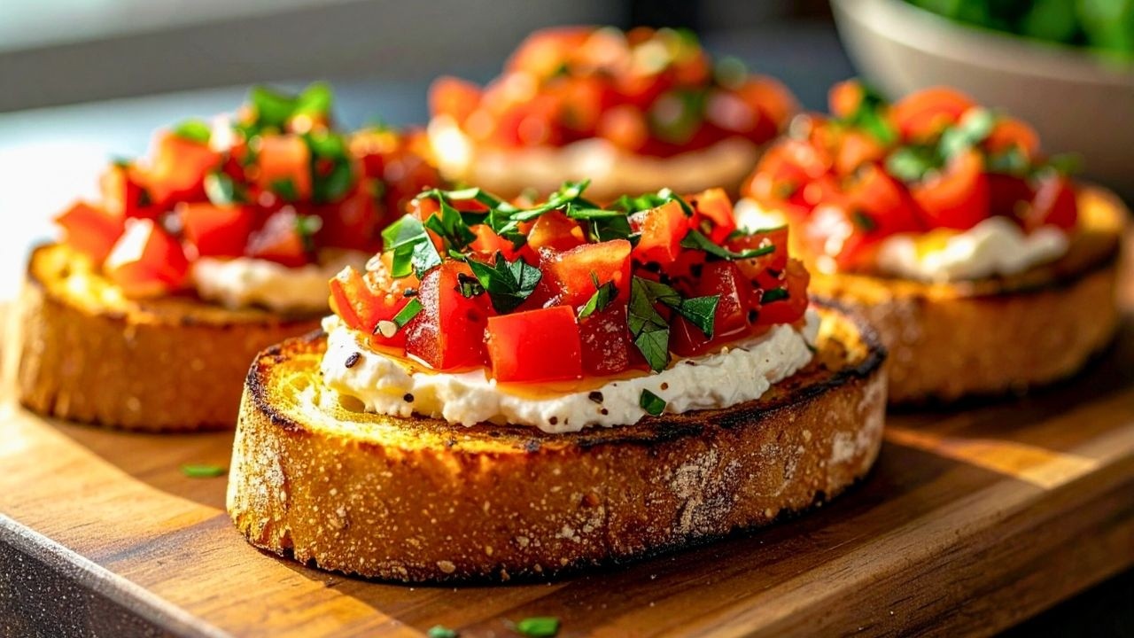 Leckere Vorspeise aus Tomate in 10 min! Diese Sandwiches werden in 1 Minute vom Tisch verschwinden