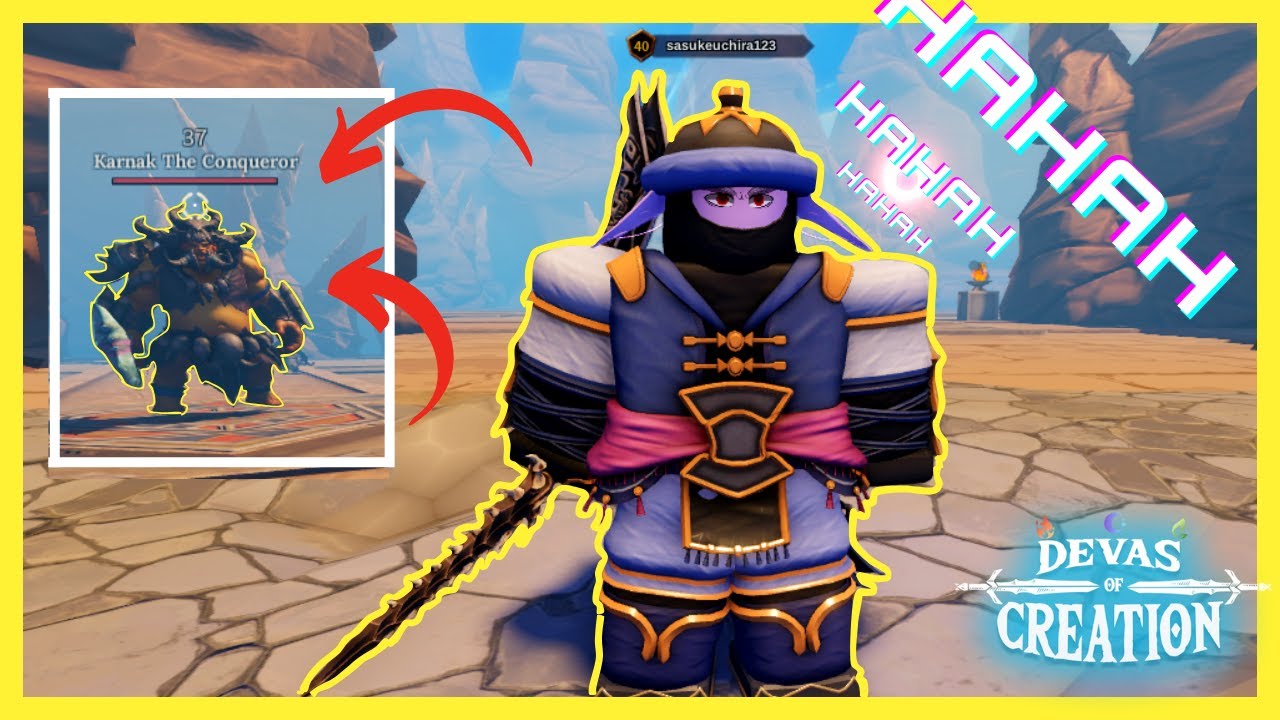 COMO MATAR O KARNAK ESTANDO LEVEL BAIXO ,MUITO FACIL - Devas of creation