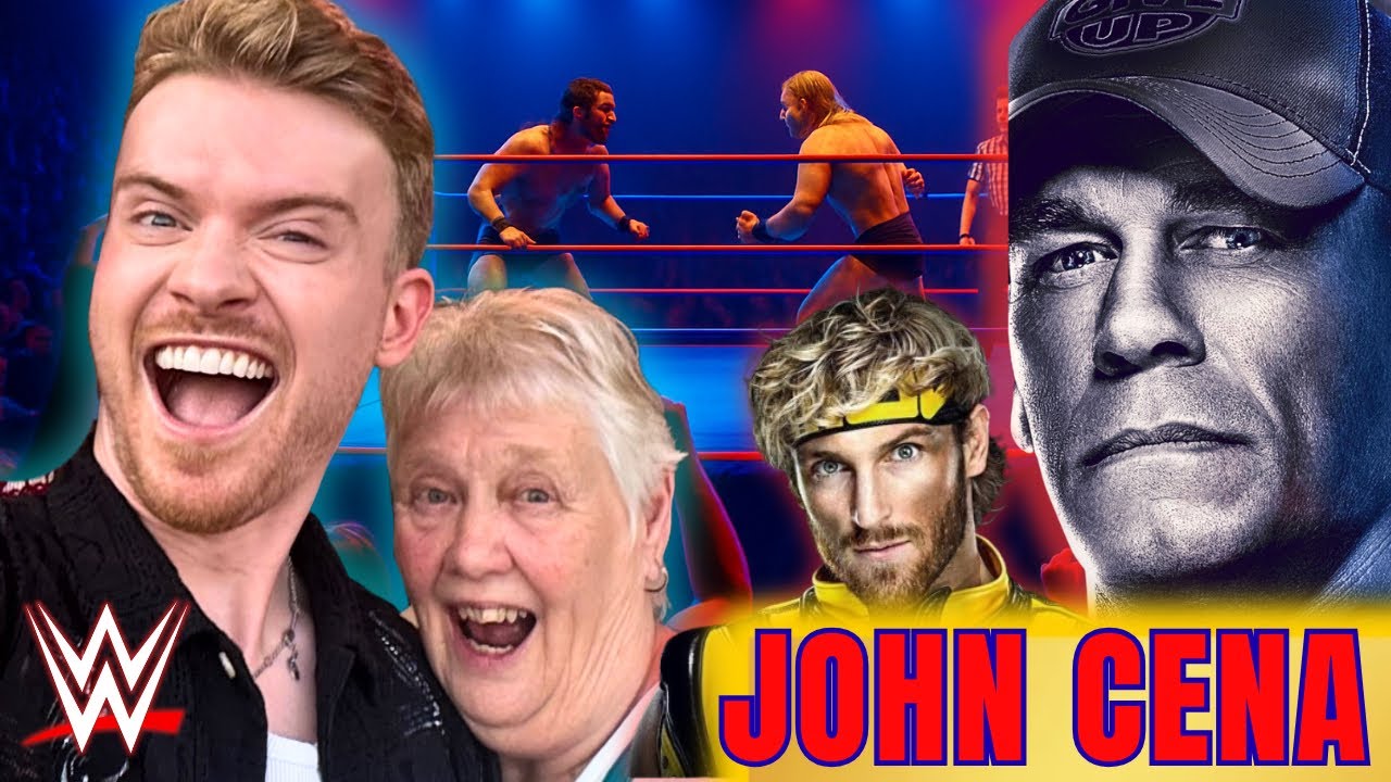 I took my grandma to WWE - wild vlog🤣