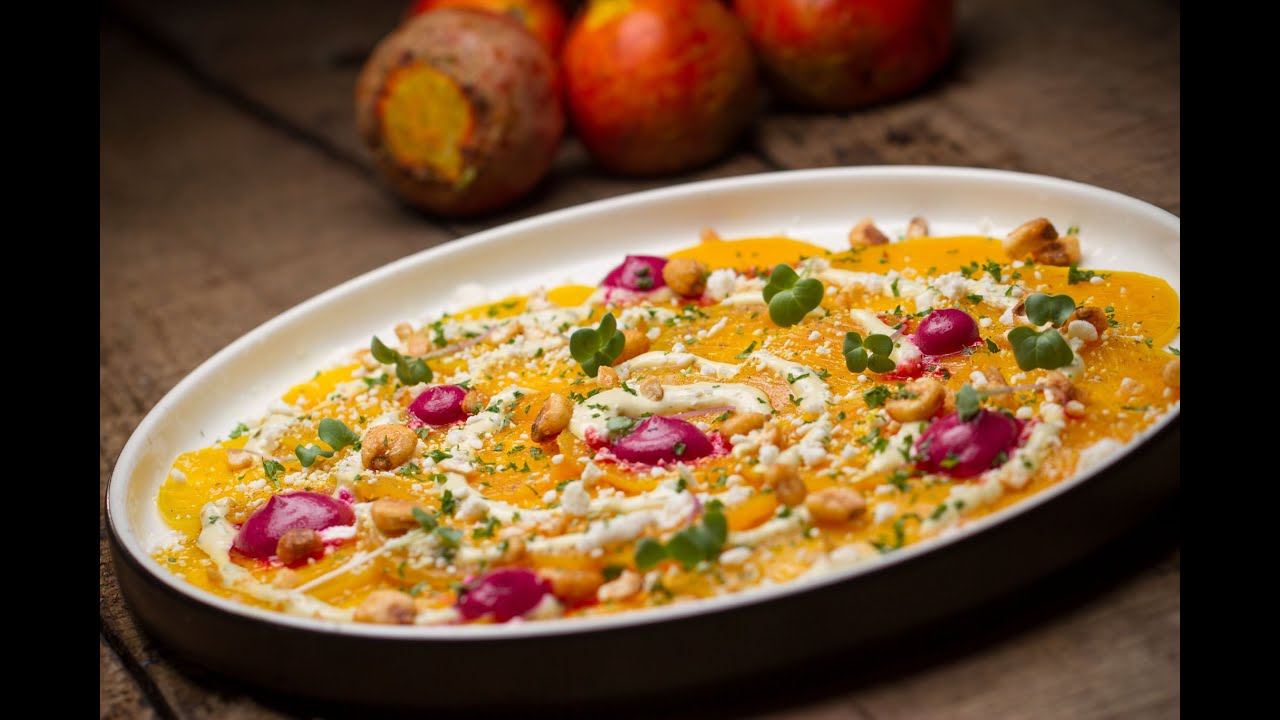 Carpaccio de Betabel Amarillo by Chef Joel Arizpe - LA TORRADA