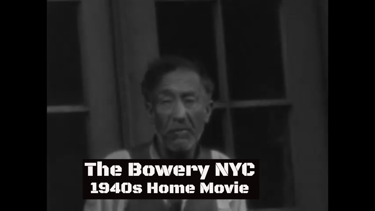 1940s THE BOWERY  / SKID ROW   NEW YORK CITY   HOME MOVIE   XD97645