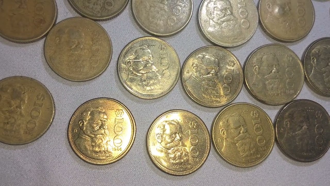 Moneda 100 pesos Carranza también rara 