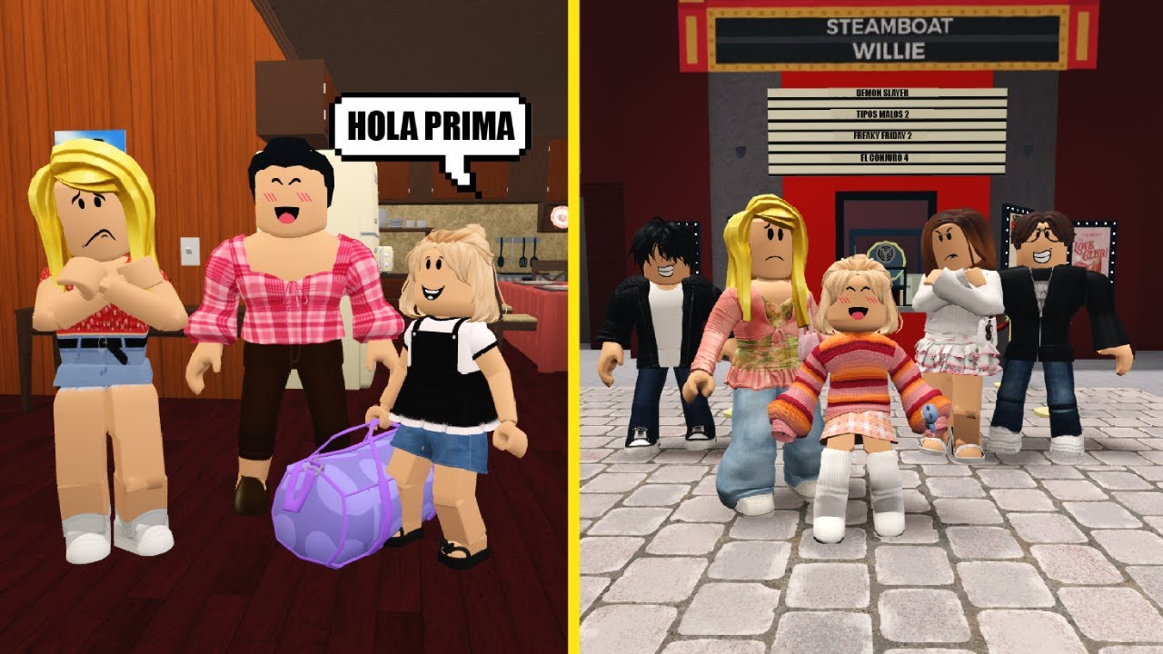 Fin de semana cuidando a mi prima | la prima latosa | Mamá vs Roblox