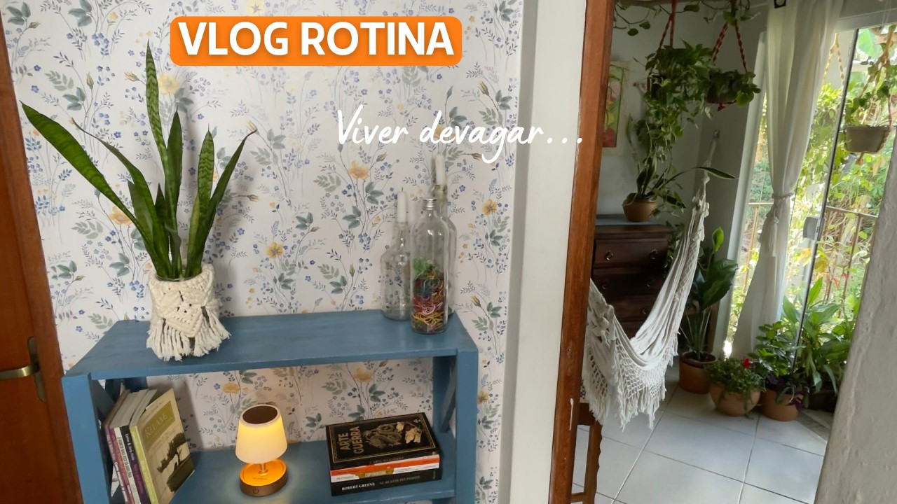 Transformei o corredor num dia chuvoso 🌧️| Decoração, receita, pote da gratidão | Vivendo devagar 🏡