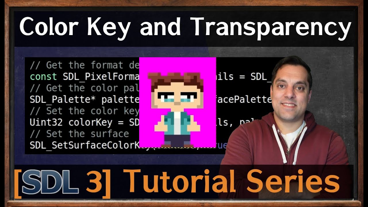 SDL3 Color Key on surfaces for transparency [SDL3 Episode 18]