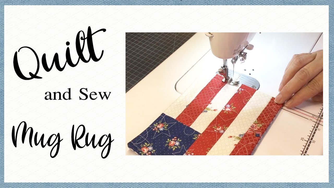 Flag Mug Rug - In the Hoop Embroidery