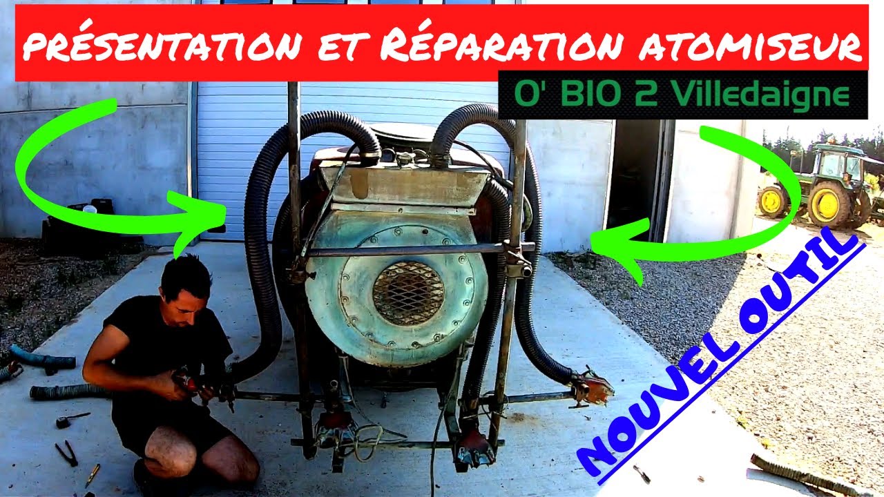 Présentation et réparation de l'atomiseur pour les traitements bio des légumes