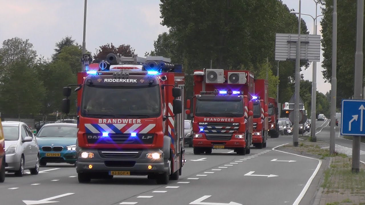 (GRIP1) 06/05/2019 Vele Hulpdiensten massaal onderweg naar Zeer Grote Brand Bleiswijk
