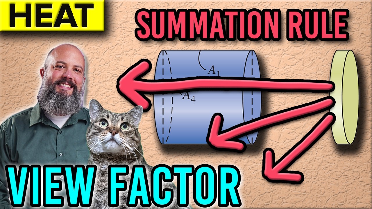 Radiation Shape Factor Example Problem - Summation Rule