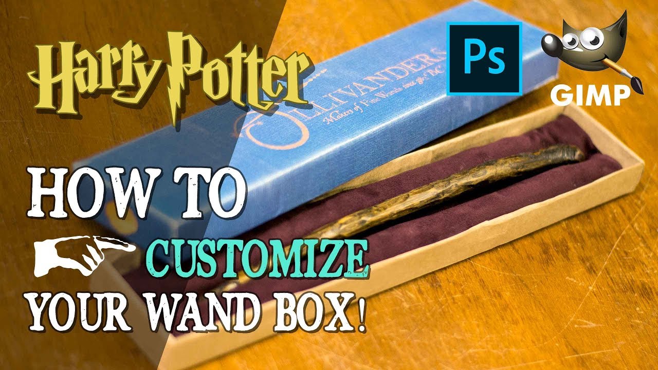 DIY Wand Box Re-Release!  Photoshop and Gimp Tutorial!