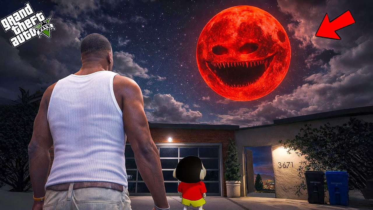 GTA V: Franklin and Shinchan Finds A Strange Moon In GTA 5 Telugu | #gta5